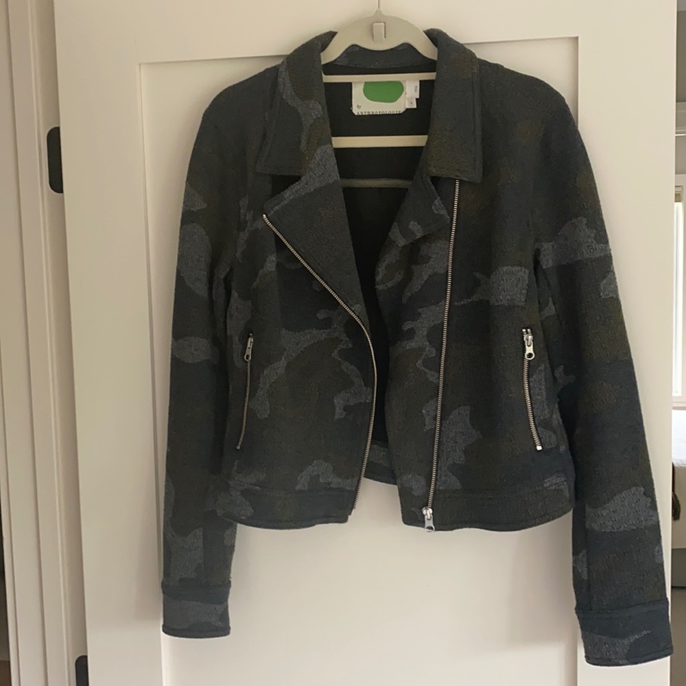 Anthropology camo jacket